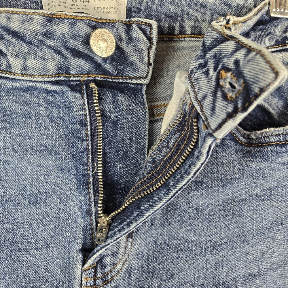 Primark Cares Denim Co Distressed Denim Ankle Jeans Womens Size 8